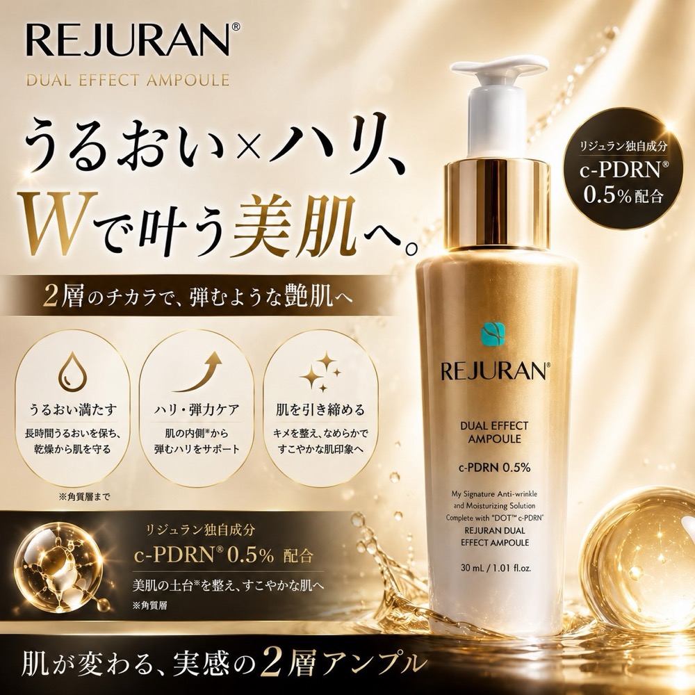 REJURAN リジュラン アンプル デュアルエフェクト 30mL 金