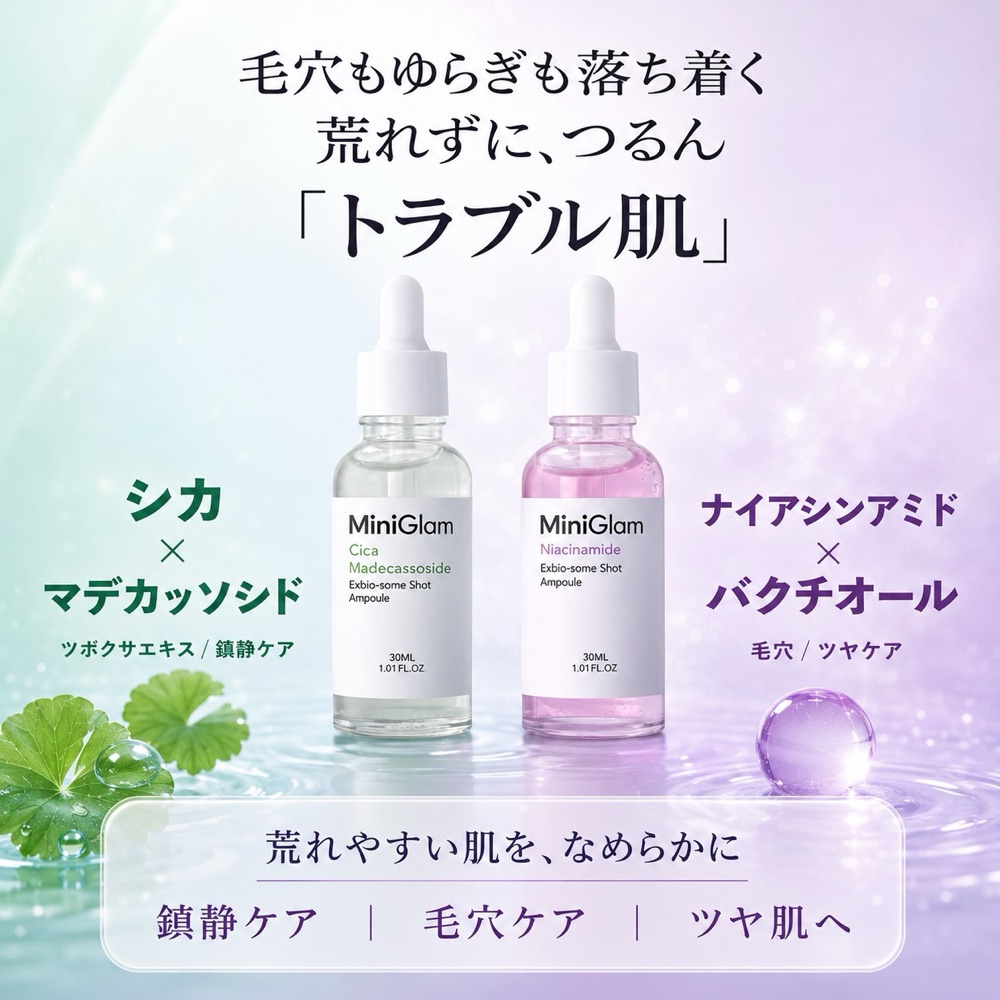 MINI GLAM Mini Glam 肌悩みセット(トラブル肌)